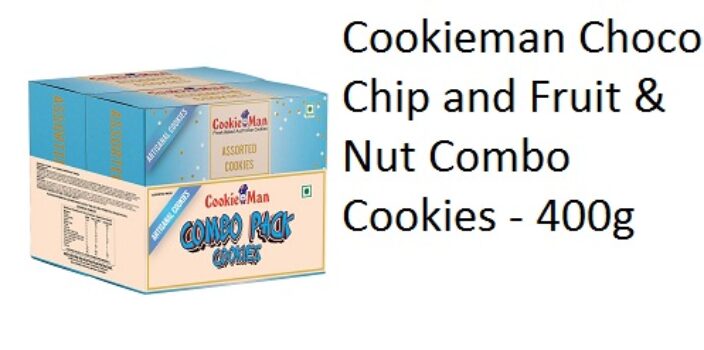 Cookieman Choco Chip and Fruit & Nut