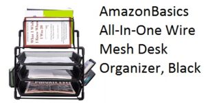 AmazonBasics All-In-One Wire Mesh Desk Organizer