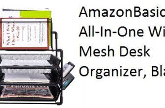 AmazonBasics All-In-One Wire Mesh Desk Organizer