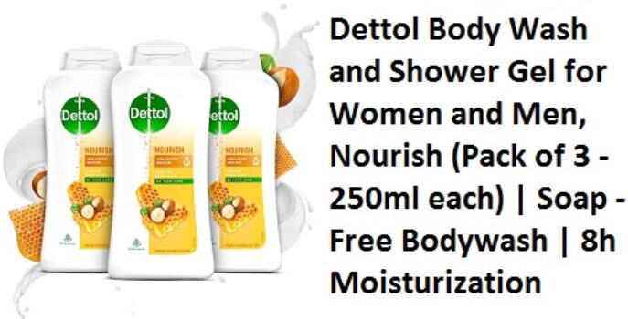 Dettol Body Wash and Shower Gel for Women and Men