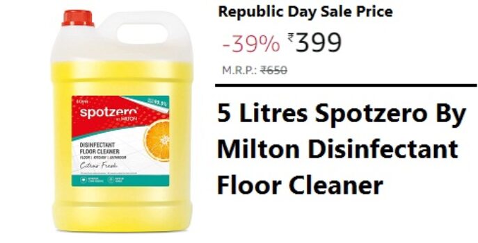 Spotzero By Milton Disinfectant Floor Cleaner
