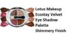 Lotus Makeup Ecostay Velvet Eye Shadow Palette Shimmery Finish