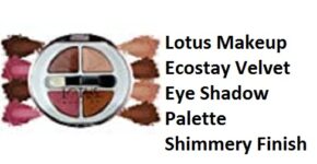 Lotus Makeup Ecostay Velvet Eye Shadow Palette Shimmery Finish