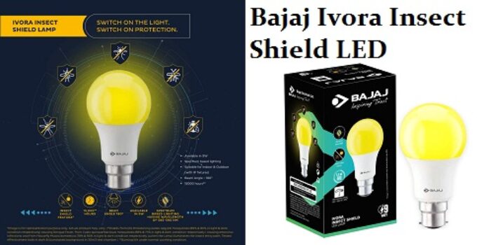 Bajaj Ivora Insect Shield LED 9W Lamp for Indoor and Outdoor Lighting