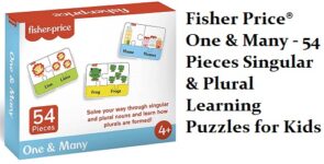 Fisher Price® One & Many - 54 Pieces Singular & Plural Learning Puzzles for Kids