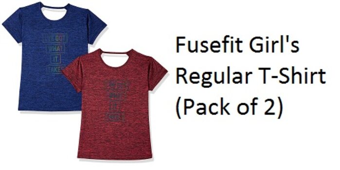 Fusefit Girl's Regular T-Shirt