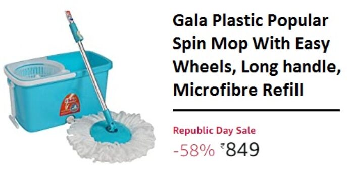 Gala Plastic Popular Spin Mop With Easy Wheels
