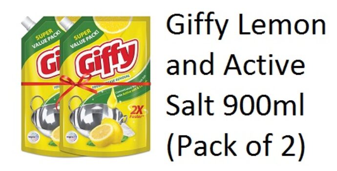 Giffy Lemon and Active Salt 900ml (Pack of 2)