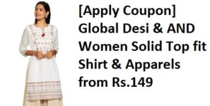 Global Desi & AND Women Solid Top