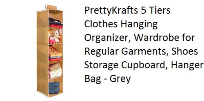 PrettyKrafts 5 Tiers Clothes Hanging Organizer