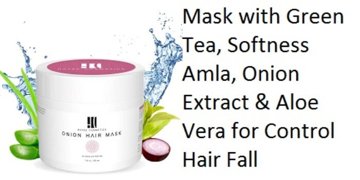 Hayze Onion Hair Mask with Green Tea, Softness Amla, Onion Extract & Aloe Vera for Control Hair Fall