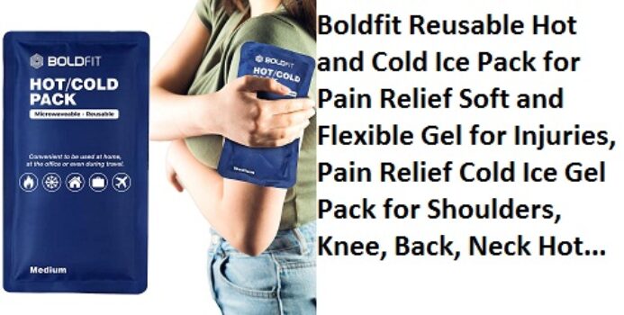 Boldfit Reusable Hot and Cold Ice Pack for Pain Relief Soft