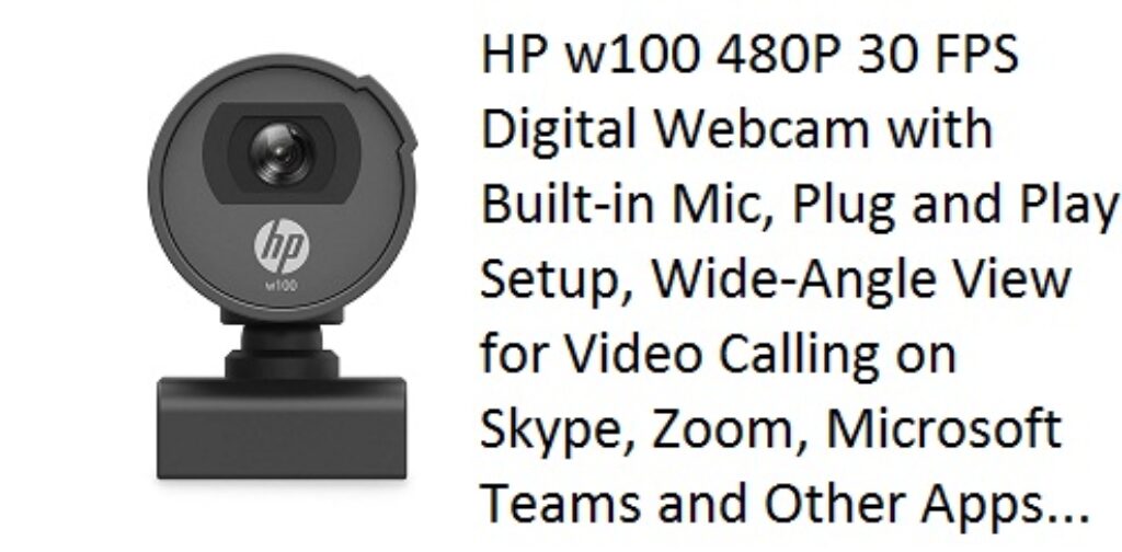 HP w100 480P 30 FPS Digital Webcam