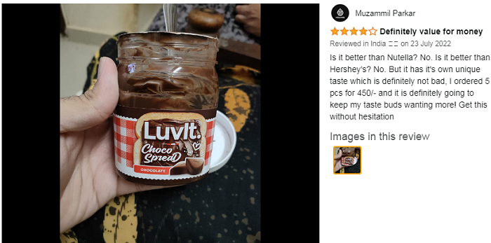LuvIt Luscious Choco Spread review