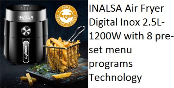 INALSA Air Fryer Digital Inox
