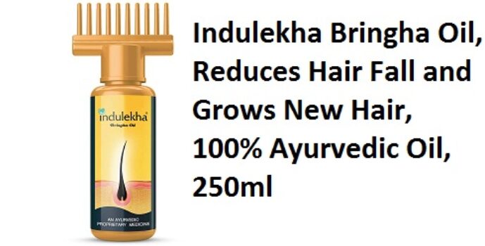Indulekha Bringha Oil, Reduces Hair Fall and Grows New Hair, 100% Ayurvedic Oil, 250ml