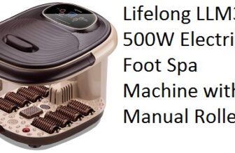Lifelong LLM306 500W Electric Foot Spa Machine with 8 Manual Rollers