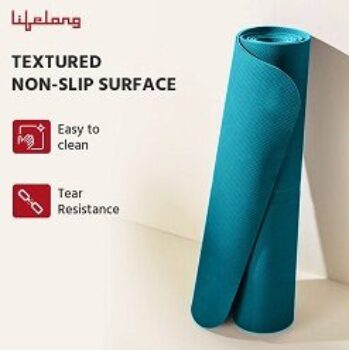 Lifelong Anti-Slip Yoga Mat for Gym Workout at Lowest Price