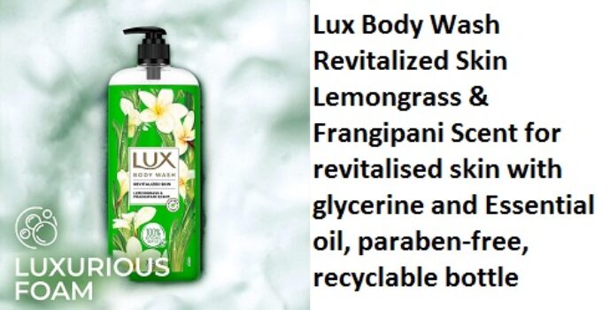 Lux Body Wash Revitalized Skin Lemongrass & Frangipani Scent