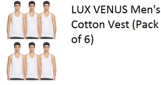 LUX VENUS Men's Cotton Vest