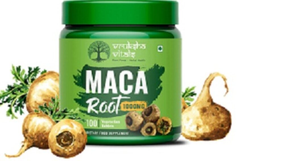 Vruksha Vitals Maca Root Extract 1000 mg per Tablet - 100 Tablets