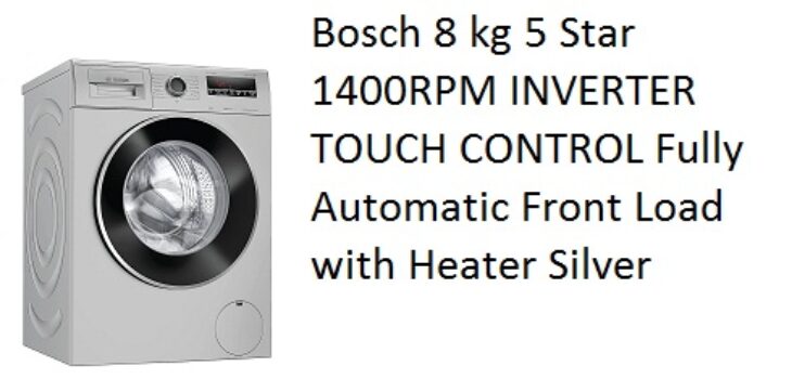 Bosch 8 kg 5 Star 1400RPM INVERTER TOUCH CONTROL