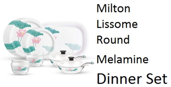 Milton Lissome Round Melamine Dinner Set