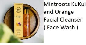 Mintroots KuKui and Orange Facial Cleanser