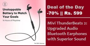 Mivi ThunderBeats 2: Upgraded Audio Bluetooth Earphones with Superior Sound and 14 Hour Playtime