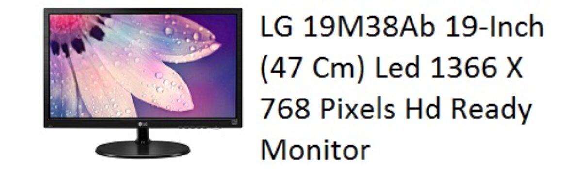 LG 19M38Ab 19-Inch (47 Cm) Led 1366 X 768 Pixels Hd Ready Monitor