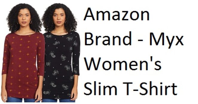 Amazon Brand - Myx Women's Slim T-Shirt