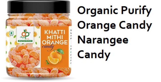 Organic Purify Orange Candy | Narangee Candy | Narangee Toffee | SantraToffee | Vegetarian | Orange Flavoured Toffee (Pack of 400gm) Jar Pack