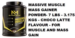NUTRIMUSCLE MASSIVE MUSCLE MASS GAINER POWDER- 7 LBS