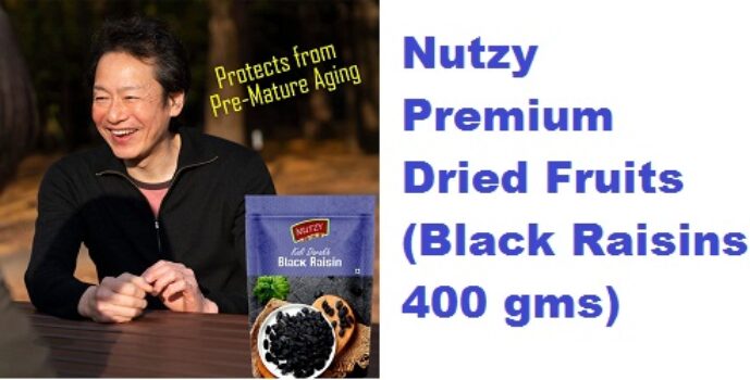 Nutzy Premium Dried Fruits (Black Raisins/ Kali Darakh, 400)