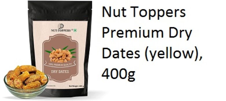 Nut Toppers Premium Dry Dates (yellow), 400g