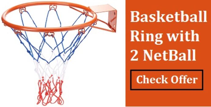 Upgrade Your Basketball Game with the Azone RingW Nylon Ring - Comes with 2 Netballs, Size 6