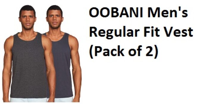 OOBANI Men's Regular Fit Vest (Pack of 2)