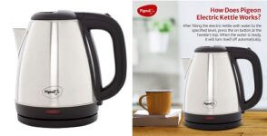 Pigeon by Stovekraft Amaze Plus Electric Kettle with Stainless Steel Body, 1.5 litre