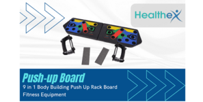 Healthex Push-up Board, 9 in 1 Body Building Push Up Rack Board Fitness Equipment Home Practice Chest Muscle Arm Muscle Multi-Function Push-ups Board