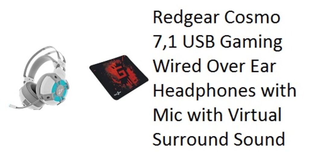 Redgear Cosmo 7,1 USB Gaming Wired Over Ear Headphones with Mic with Virtual Surround Sound