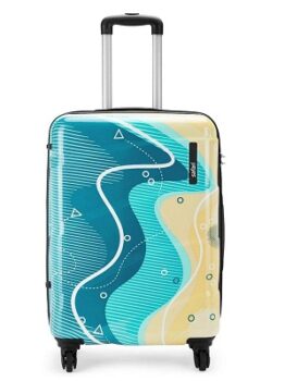 Safari Fabric 81 cms Blue Soft Side Suitcase