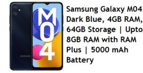 Samsung Galaxy M04 Dark Blue, 4GB RAM, 64GB Storage