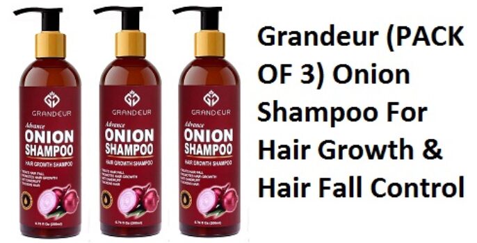 Grandeur (PACK OF 3) Onion Shampoo For Hair Growth & Hair Fall Control With Aloevera