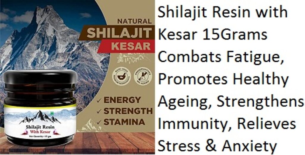 NutriHerbs Pure Shilajit Resin with Kesar 15Grams