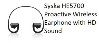 Syska HE5700 Proactive Wireless Earphone with HD Sound