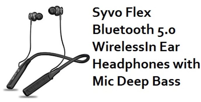 Syvo Flex Bluetooth 5.0 WirelessIn Ear Headphones with Mic Deep Bass