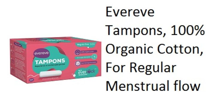 Evereve Tampons, 100% Organic Cotton