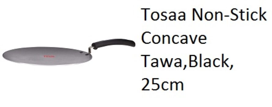 Tosaa Non-Stick Concave Tawa,Black