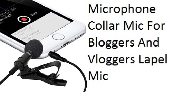 TECHBLAZE Lavalier Microphone Collar Mic For Bloggers And Vloggers Lapel Mic