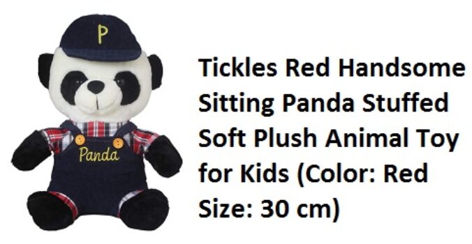 Tickles Red Handsome Sitting Panda
